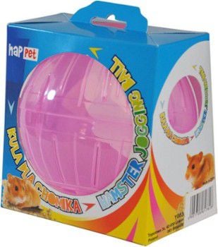 Jucarie Happet bila plastic pentru hamsteri 11.5 cm violet Y013