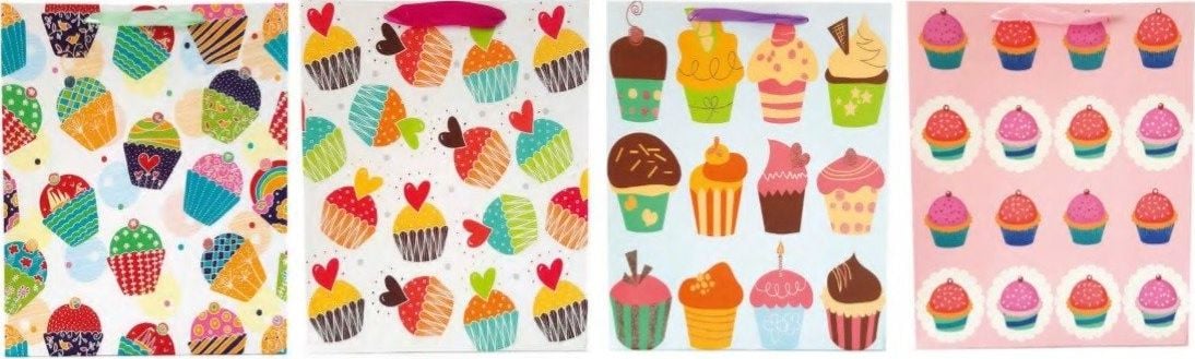 JU-PITER Cupcakes geantă cadou 1363B 26x32x12cm p12