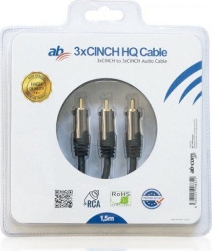 Cablu AbCom AB HQ 3xCINCH cablu 1.5m