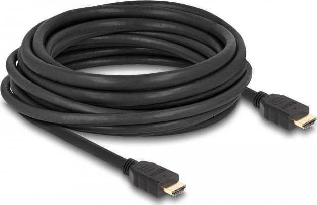 Kabel Delock Delock - Highspeed - HDMI-Kabel mit Ethernet - HDMI mannlich zu HDMI mannlich - 10 m - Schwarz - Support von 8K 60 Hz, bis zu 48 Gbps Datentransferrate