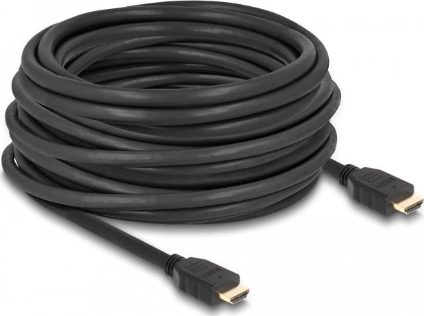 Kabel Delock Delock - Highspeed - HDMI-Kabel mit Ethernet - HDMI mannlich zu HDMI mannlich - 12 m - Schwarz - Support von 8K 60 Hz, bis zu 48 Gbps Datentransferrate