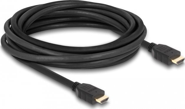 Kabel Delock Delock - Highspeed - HDMI-Kabel mit Ethernet - HDMI mannlich zu HDMI mannlich - 5 m - Schwarz - Support von 8K 60 Hz, bis zu 48 Gbps Datentransferrate