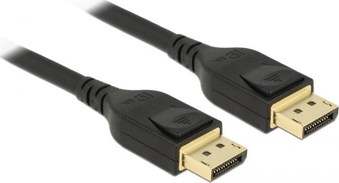 Cablu Displayport 8K / 4K@ 240Hz (DP 8K certificat) T-T 3m Negru, Delock 85661