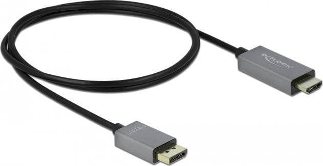 Kabel Delock DisplayPort - HDMI 1m szary (85928)