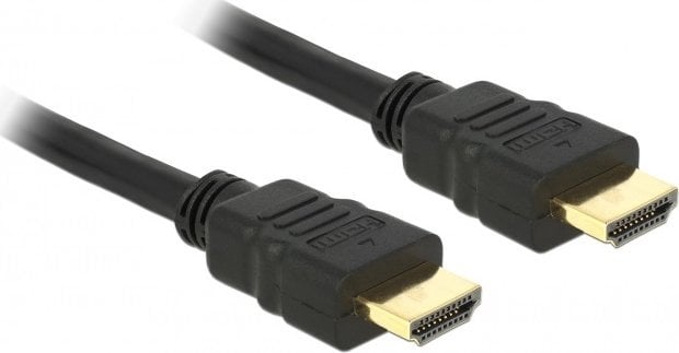 Cablu HDMI de mare viteza Delock, 3m, Tata / Tata, Negru