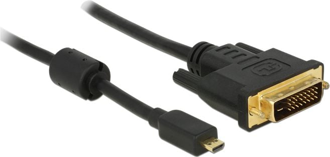 Delock Cablu HDMI Micro - DVI-D 2m negru (83586)