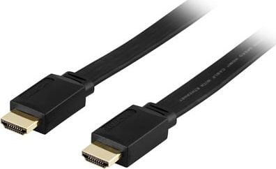 Deltaco Deltaco HDMI-1030F - 3m HDMI flad Sort