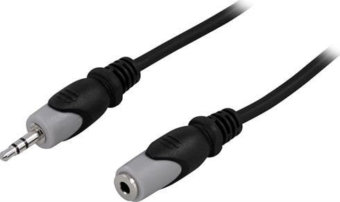 Cablu Deltaco Jack 3.5mm - Jack 3.5mm 3m negru (MM-161)