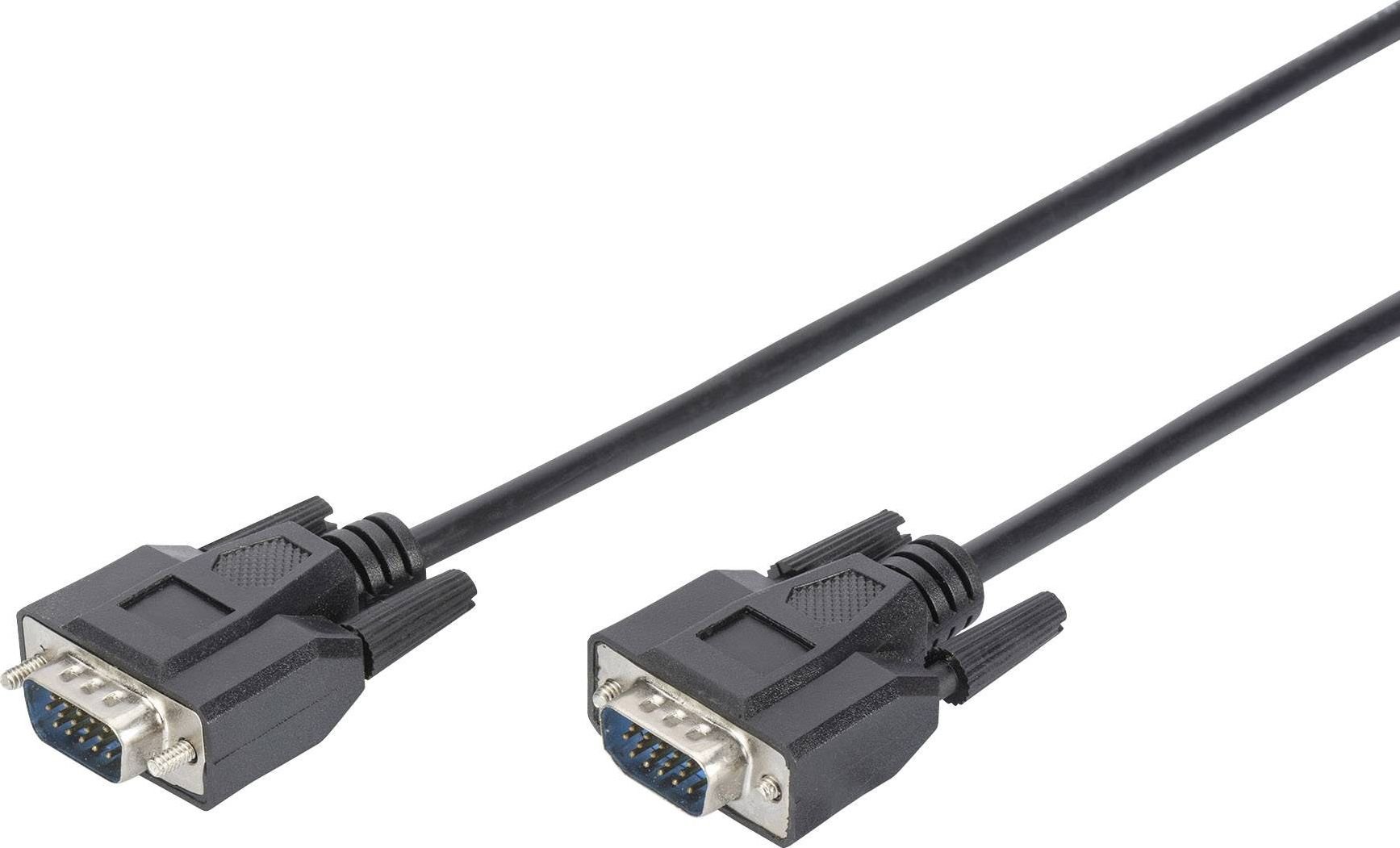 Kabel Digitus D-Sub (VGA) - D-Sub (VGA) 1.8m czarny (DB-310100-018-S)