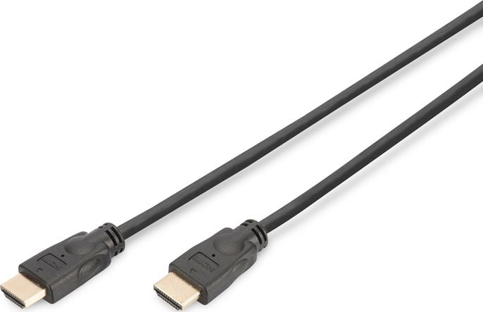 Cablu de date de mare viteza , Digitus , HDMI A tata /HDMI A tata Ethernet 4K 60Hz UHD , 2m , negru