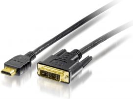 Echipare cablu HDMI - DVI-D 2m negru (119322)
