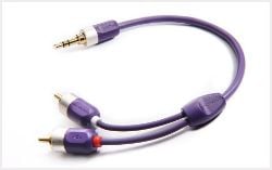 Cablu Furutech-ADL, MiniJack 3,5 mm - RCA (Cinch) x2, Violet