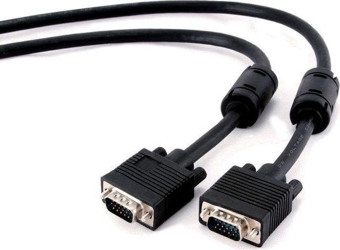 Cablu VGA - VGA, Gembird, Dubluecranat, 5 m,CC-PPVGA-5M-B