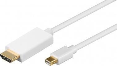 Goobay DisplayPort Mini - cablu HDMI 1m alb (JAB-1088523)