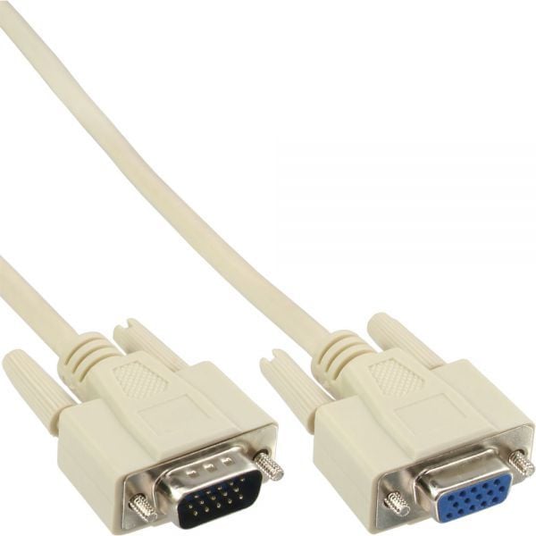 Cablu InLine, Sub-D (VGA) - Sub-D (VGA), gri