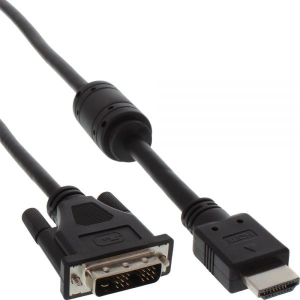 InLine HDMI - cablu DVI-D 1m negru (17661)