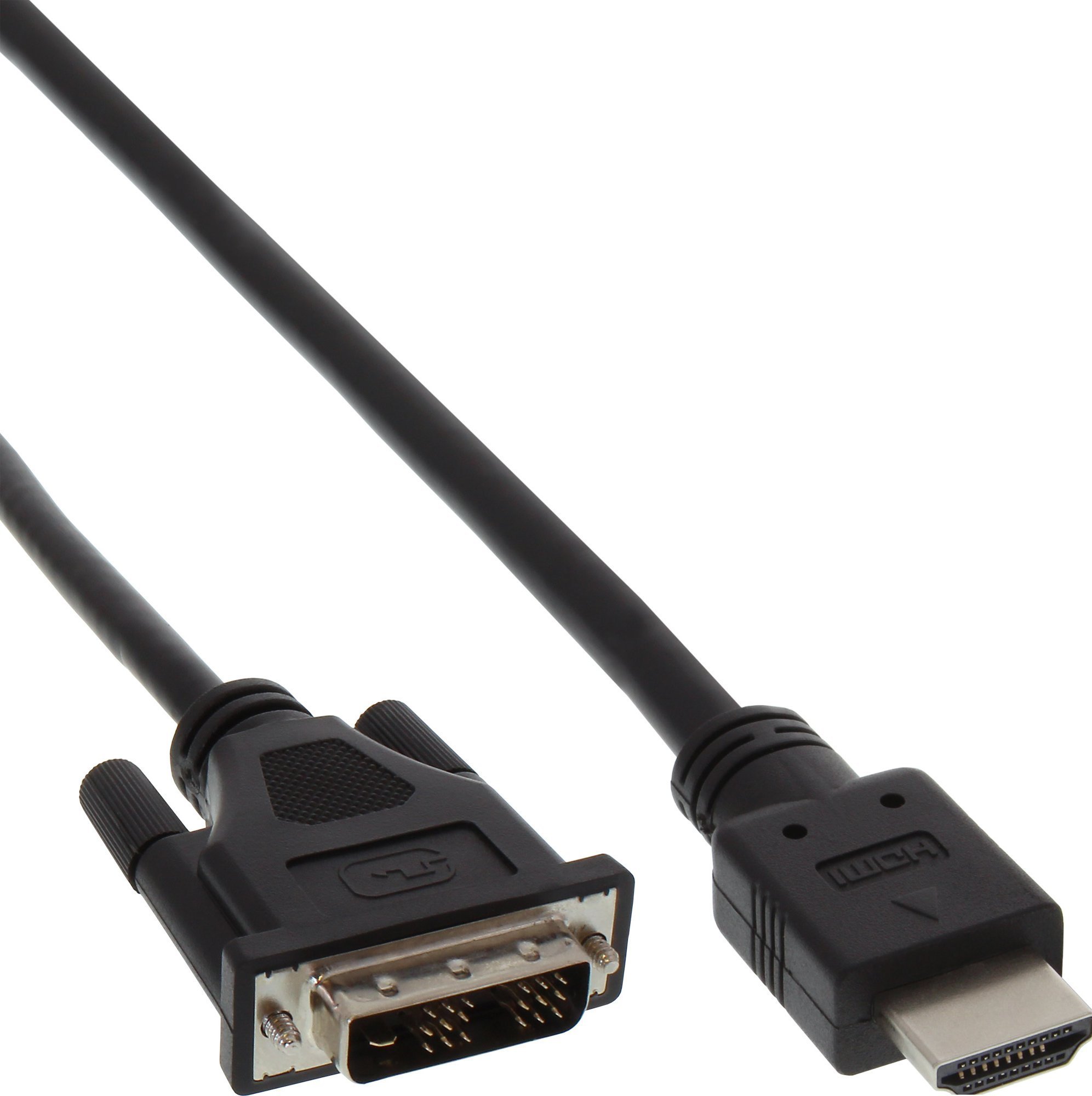 Cablu InLine, HDMI - DVI-D, negru