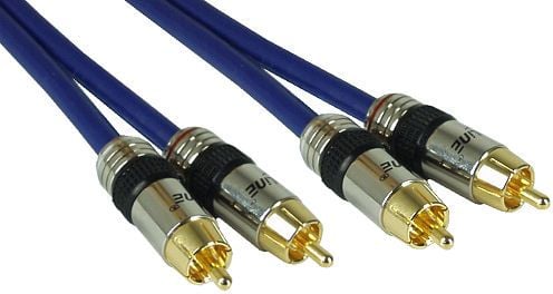 Cablu InLine, RCA (Cinch) x2 - RCA (Cinch) x2, Albastru