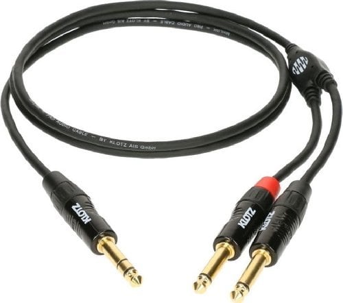 Jack 6,3 mm - 6,3 mm jack x2 3m negru