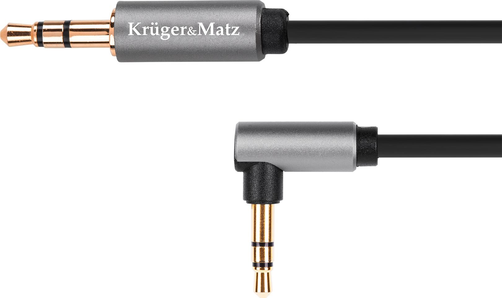 Cablu jack 3.5 tata - tata 90 grade, 1 m Kruger&Matz Basic