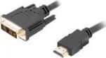 Kabel Lanberg HDMI - DVI-D 10m czarny (CA-HDDV-10CC-0100-BK)
