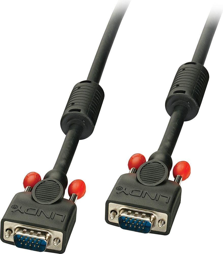 Kabel Lindy D-Sub (VGA) - D-Sub (VGA) 0.5m czarny (36371)