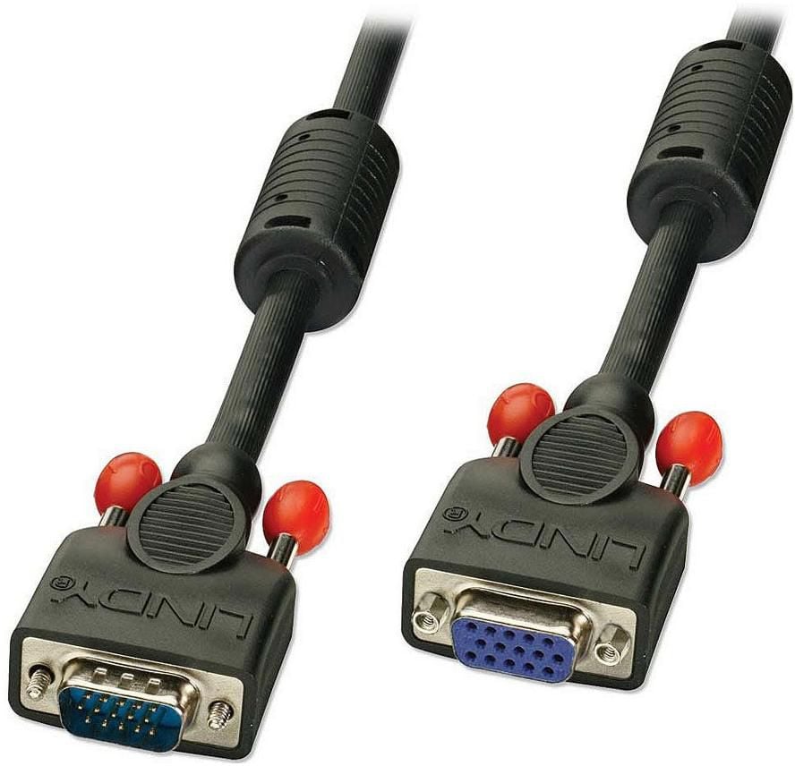 Kabel Lindy D-Sub (VGA) - D-Sub (VGA) 1m czarny (36392)