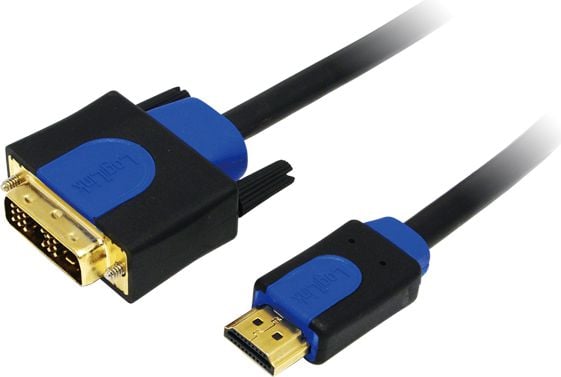 Cablu LogiLink, HDMI - DVI-D, Negru