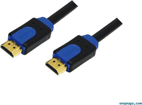 Cablu LogiLink, 2 x HDMI, 10m, Negru/Albastru