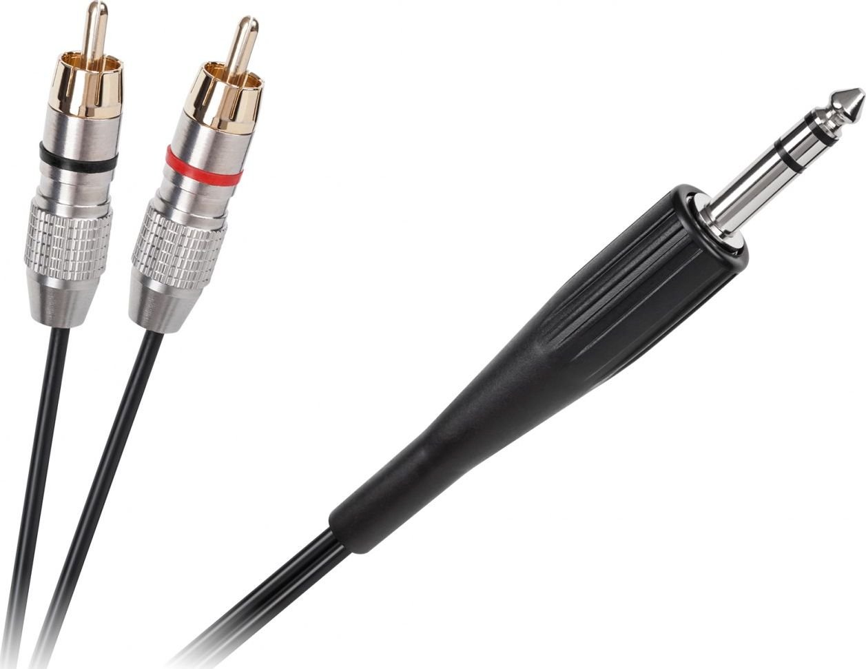 Kabel LP Jack 6.3mm - RCA (Cinch) x2 3m czarny (LEC-KPO3867-3)