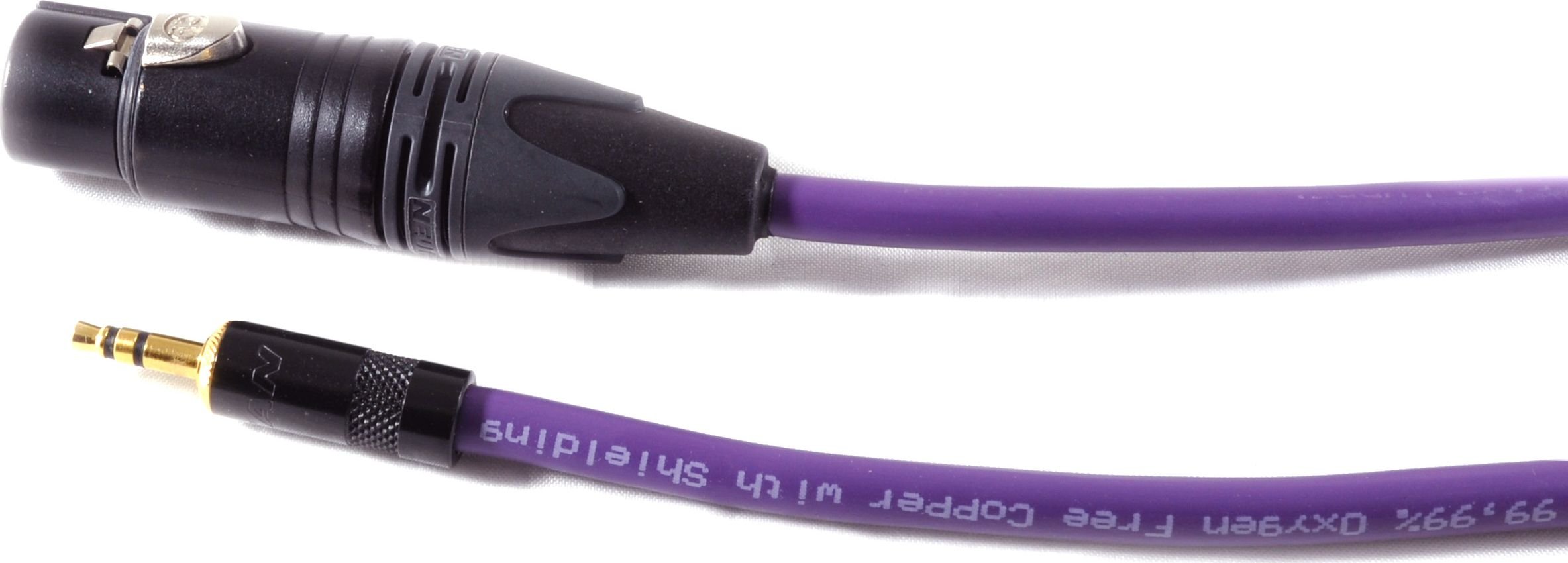 Melodika MDMJX15 cablu 3 pini XLR - 3,5mm Mufă jack Purple Rain - 1,5m