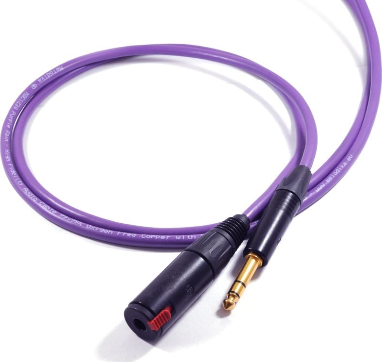 jack 6.3mm - 6.3mm jack 12m violet