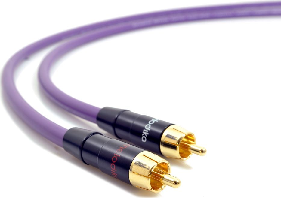 Melodika MD2R200 cablu 2xRCA - 2x RCA Purple Rain - 20m