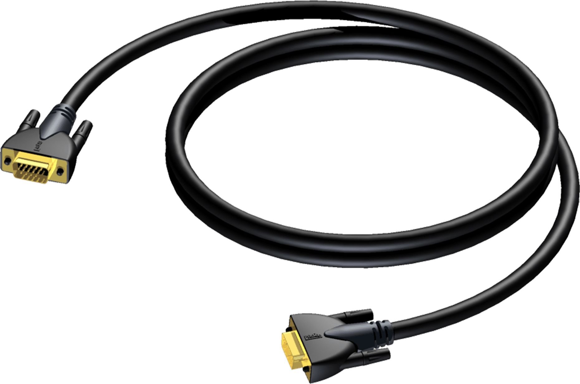 Cablu Procab D-Sub (VGA) - D-Sub (VGA) 15m negru (CLV114/15)