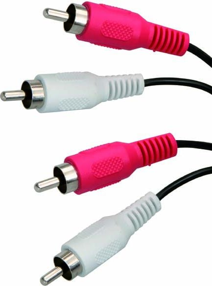 Cablu NoName, RCA (Cinch) x2 - RCA (Cinch) x2, Negru