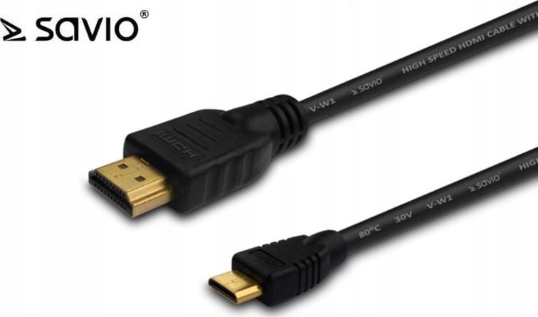 Savio HDMI Mini - cablu HDMI 1,5 m negru (CL-09M)