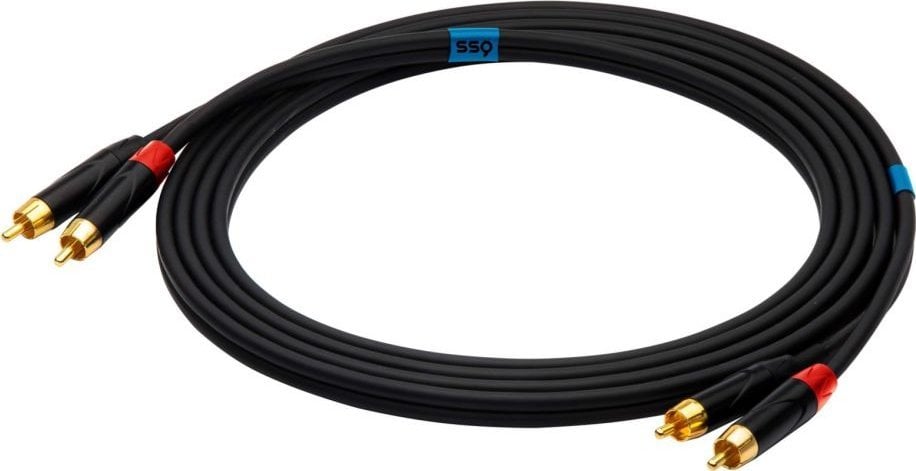 SSQ RCA (Cinch) x2 - cablu RCA (Cinch) x2 1m negru (SS-1431)