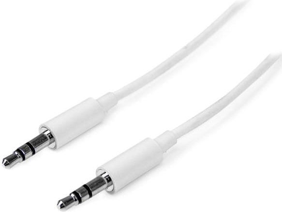 Accesoriu IT startech Minijack 3,5 mm - 3,5 mm mini-jack, 1, Alb (MU1MMMSWH)