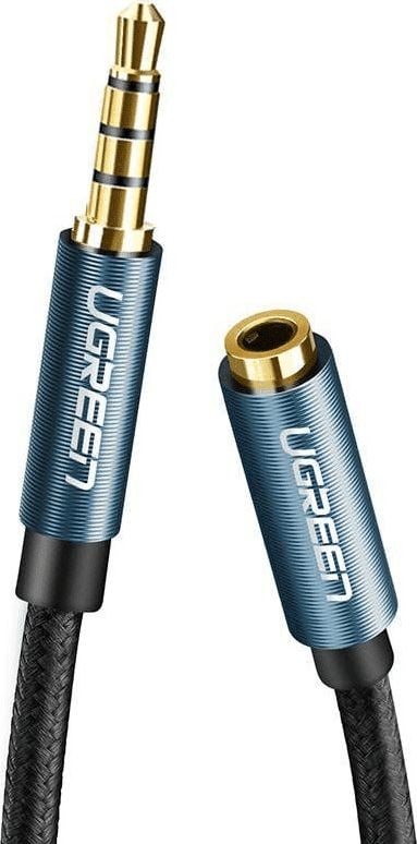 Cablu extensie UGREEN AV118 Jack 3.5 mm tata la Jack 3.5 mm mama, 2m, Albastru