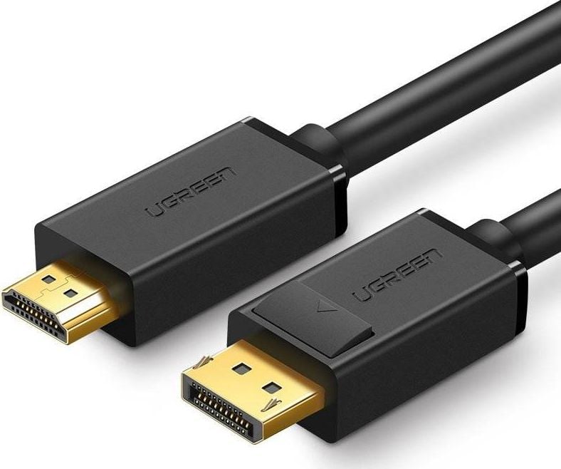 Kabel Ugreen Ugreen kabel przewód HDMI - DisplayPort 4K 30 Hz 32 AWG 1,5 m czarny (DP101 10239)