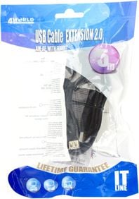 Accesoriu pentru imprimanta 4world Cablu USB 4World USB 2.0 A-A M/F 5.0 m HQ