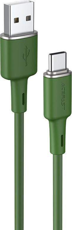 Kabel USB Acefast USB-A - USB-C 1.2 m Zielony (6974316280798)