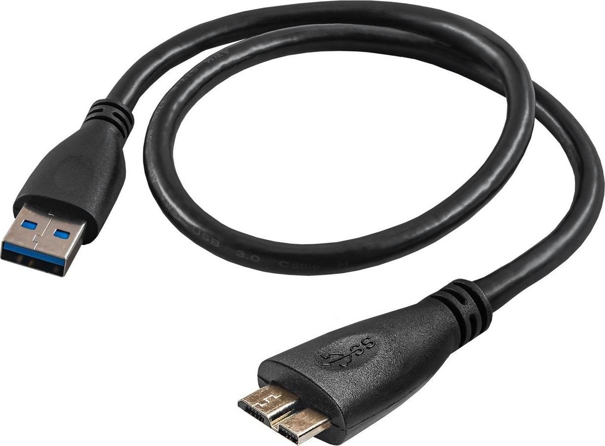 Kabel USB Akyga USB-A - microUSB 0.5 m Czarny (AK-USB-26)