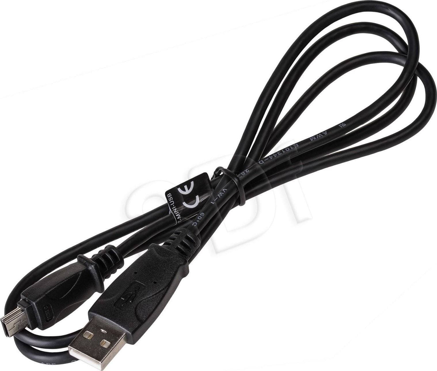 Cablu Akyga 13431, USB 2.0 tata la miniUSB cu 5 pini tata, lungime 100cm, negru