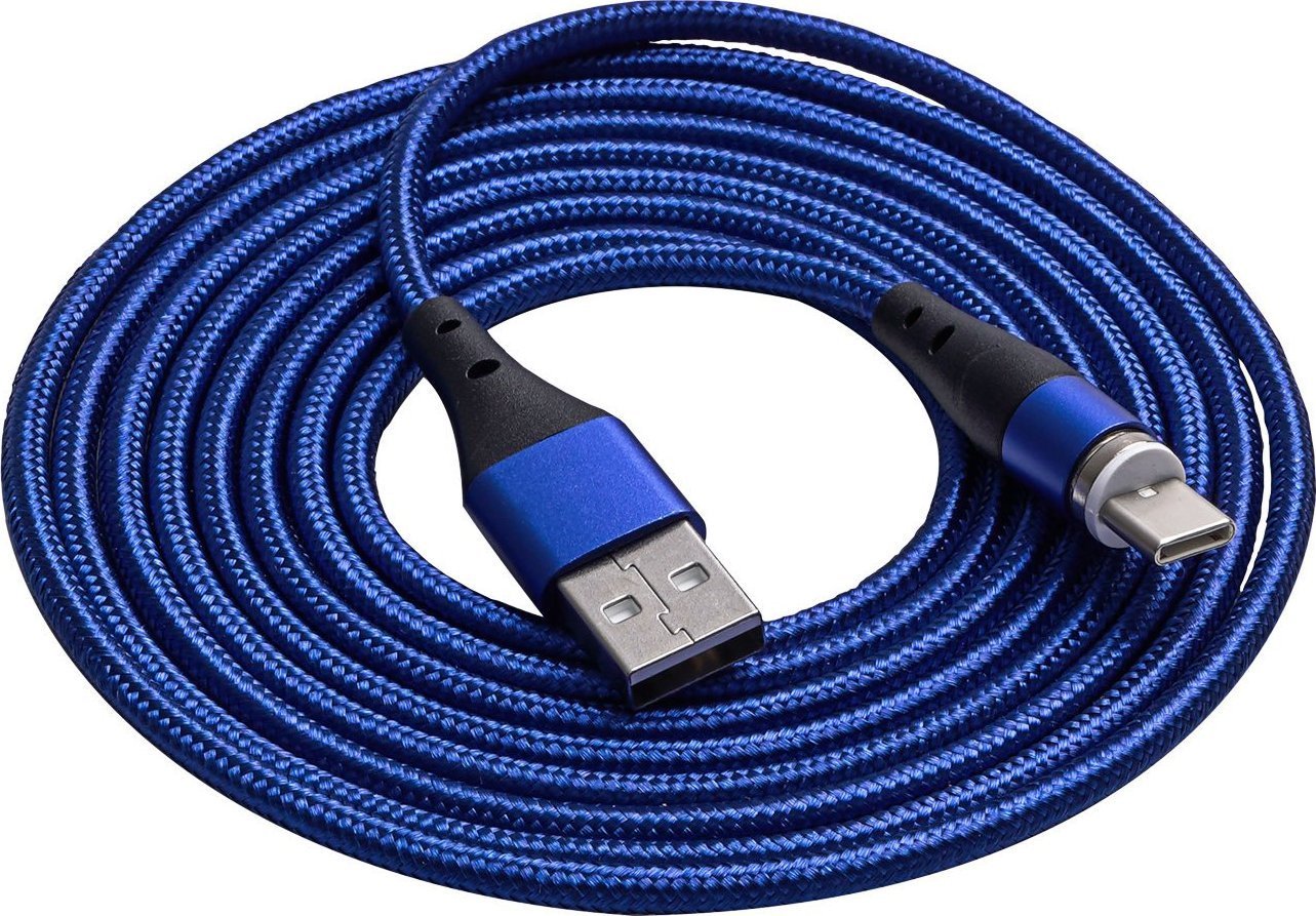 Cablu USB Akyga USB-A - USB-C 2 m Albastru (AK-USB-43)
