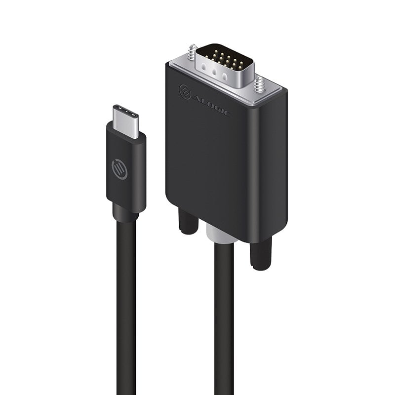 Cablu USB Alogic USB-C - D-Sub (VGA) 2 m Negru (ELUCVG-02RBLK)