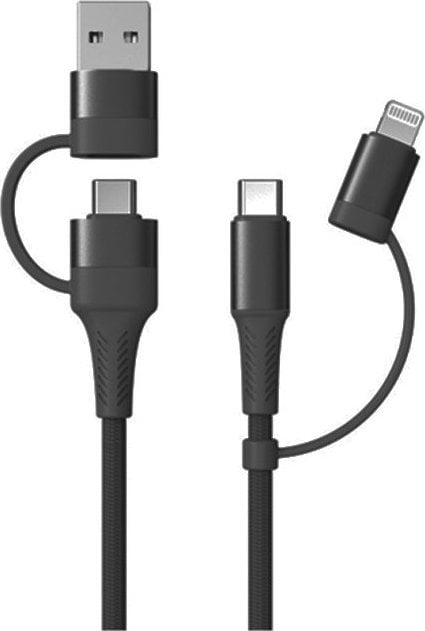 Cablu incarcator 2 USB, Combo TipC si Apple 1m FullLINK UC-15, 02547 Amio