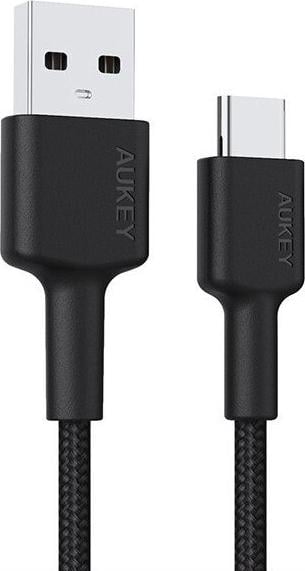 Aukey USB-A - USB-C cablu USB 0,3 m negru (CB-CA03 OEM)