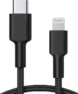 Aukey USB-C - Cablu USB Lightning 1,2 m negru (CB-CL02)