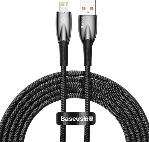 Cablu USB Baseus Cablu USB Baseus Glimmer la Lightning, 2,4 A, 1 m (negru)